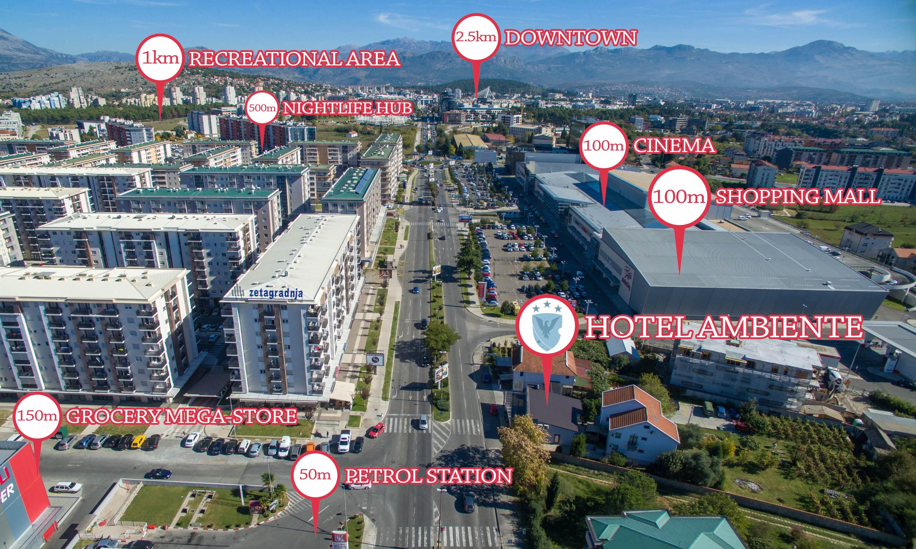 Hotel Ambiente Ποντγορίτσα Εξωτερικό φωτογραφία